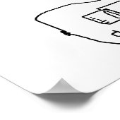 decoratieve gitaar poster (Hoek)