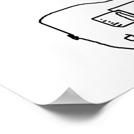 decoratieve gitaar poster (Hoek)