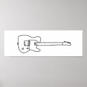 decoratieve gitaar poster (Voorkant)