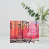  decoratieve glazen flessen briefkaart (Staand voorkant)
