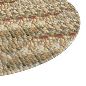 Decoratieve glazen snijplank 12" Uniek! (Hoek)