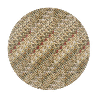 Decoratieve glazen snijplank 12" Uniek!