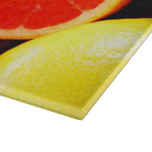 Decoratieve glazen snijplank / fruit (Hoek)