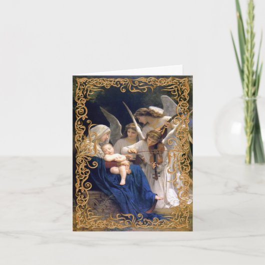 Decoratieve Godsdienstige Kerstkaart Feestdagen Kaart (Voorkant)