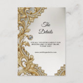 Decoratieve Gold Detail Enclosure Kaart (Voorkant)
