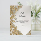 Decoratieve Gold Detail Enclosure Kaart (Staand voorkant)
