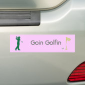 Decoratieve golfing bumpersticker (Op auto)