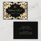 Decoratieve goudbarokgrens Lijst Visitekaartje (Voorkant / Achterkant)