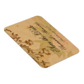 Decoratieve gouden bloemen en volkshuisvesting magneet (Rechterzijde)