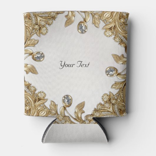 Decoratieve gouden bruiloft gunst Koelbox Blikjeskoeler (Voorkant)