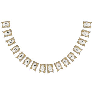 Decoratieve Gouden Bunting Vlag Vlaggetjes