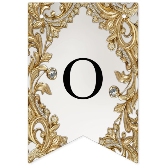 Decoratieve Gouden Bunting Vlag Vlaggetjes (Tweede vlag)