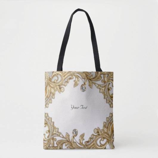 Decoratieve gouden Canvas tas (Voorkant)