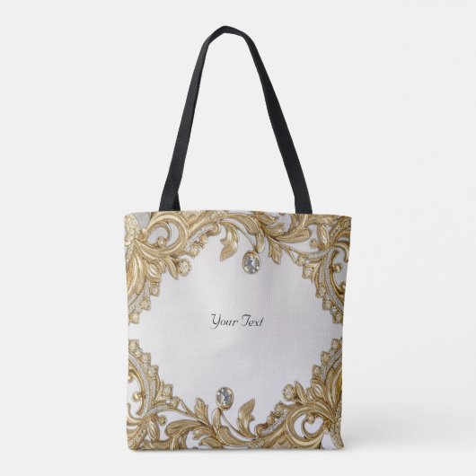 Decoratieve gouden Canvas tas (Achterkant)