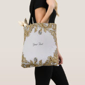 Decoratieve gouden Canvas tas (Dichtbij)