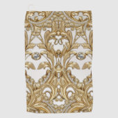 Decoratieve gouden golfhanddoek (Voorkant)