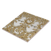 Decoratieve gouden keramische Tegel Tegeltje (Zijkant)