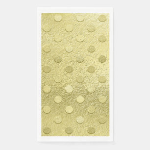 Decoratieve gouden luxe wegwerp hand- en badkamerd servet