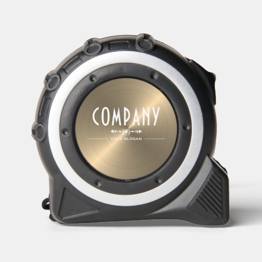 Decoratieve gouden metaaleffect Bedrijfsnaam Rolmaat (Voorkant)