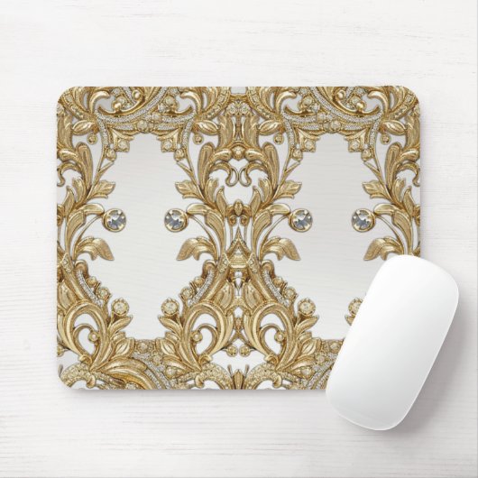 Decoratieve gouden muismat (Met muis)