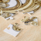 Decoratieve gouden puzzel legpuzzel (Zijkant)