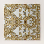 Decoratieve gouden puzzel legpuzzel (Horizontaal)