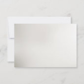 Decoratieve gouden RSVP-kaart RSVP Kaartje (Achterkant)