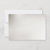 Decoratieve gouden RSVP-kaart RSVP Kaartje (Achterkant)