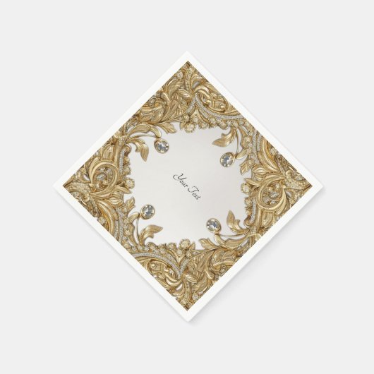 Decoratieve gouden servetten (Hoek)