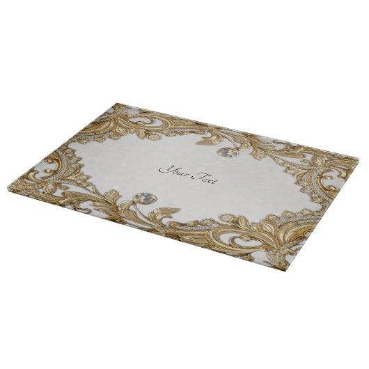 Decoratieve gouden snijplank (Hoek)