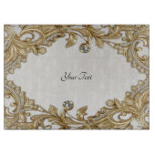 Decoratieve gouden snijplank (Voorkant)