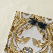Decoratieve gouden strandhanddoek strandlaken (In situ)
