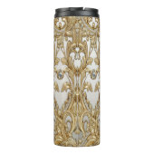 Decoratieve Gouden Thermische Tumbler Thermosbeker (Achterkant)