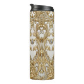 Decoratieve Gouden Thermische Tumbler Thermosbeker (Geroteerd rechts)