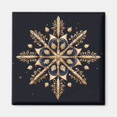 Decoratieve gouden vakantiemagneet magneet (Voorkant)