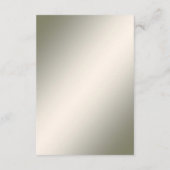 Decoratieve Gouden Witte Bloemen Detail Behuizing  Informatiekaartje (Achterkant)