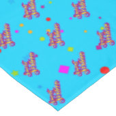 Decoratieve gradiënt gestileerd Sweet 16 op blauw Tafelkleed (Gekanteld)