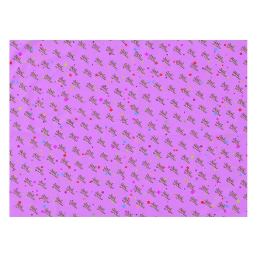 Decoratieve gradiënt gestileerd Sweet 16 op Roze Tafelkleed (Voorkant (Horizontaal))