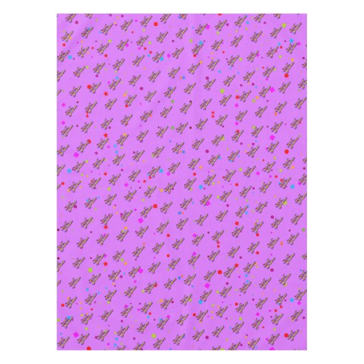 Decoratieve gradiënt gestileerd Sweet 16 op Roze Tafelkleed (Voorkant)