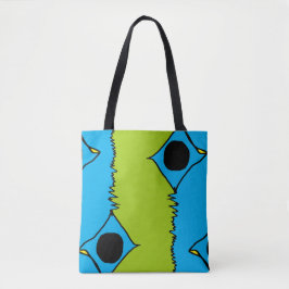 Decoratieve grafische kaart tote bag