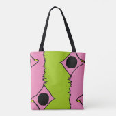 Decoratieve grafische kaart tote bag (Achterkant)