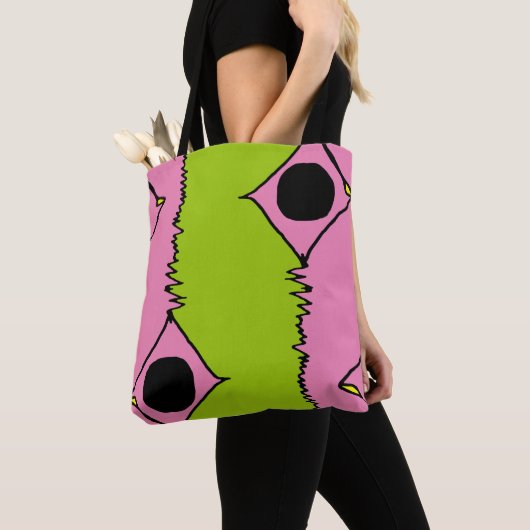 Decoratieve grafische kaart tote bag (Dichtbij)