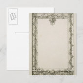 Decoratieve grens, 1809 briefkaart (Voorkant / Achterkant)