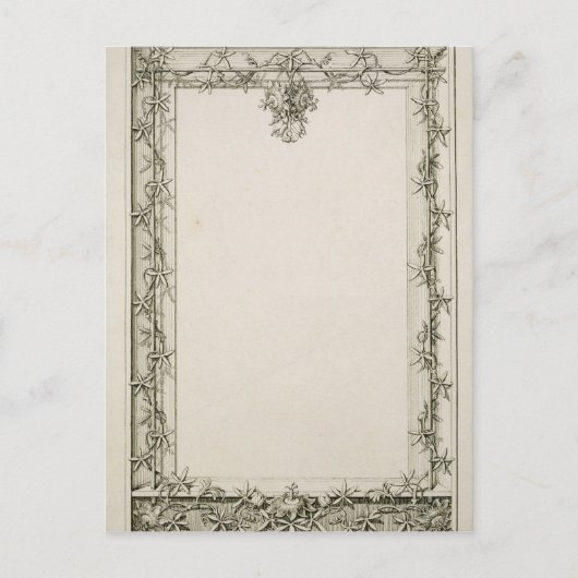 Decoratieve grens, 1809 briefkaart (Voorkant)