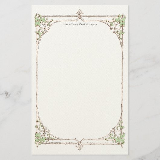 Decoratieve grens briefpapier (Voorkant)