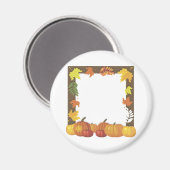 Decoratieve grens herfst magneet (Voorkant / Achterkant)