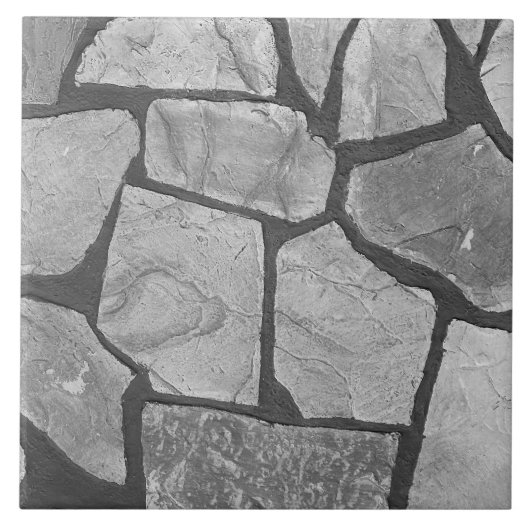 Decoratieve grijze steen die kijkt tegeltje (Voorkant)