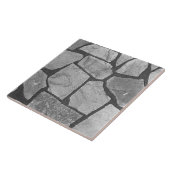 Decoratieve grijze steen die kijkt tegeltje (Zijkant)