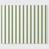 Decoratieve groene en witte strepen cadeaupapier (Vlak)