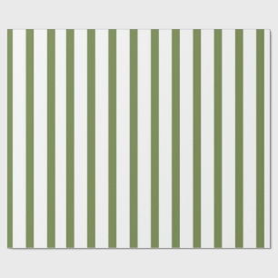 Decoratieve groene en witte strepen cadeaupapier